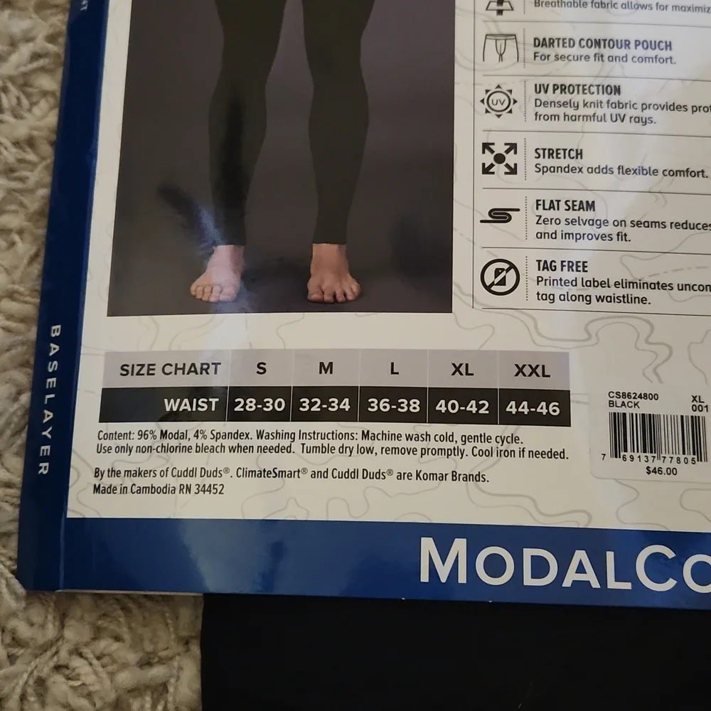 Black ModalCore Performance Pants XL